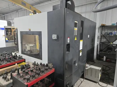 2018 Leadwell V-50i VMC w/ 30-Slot ATC, Conveyor, Fanuc Oi-MF Controller
