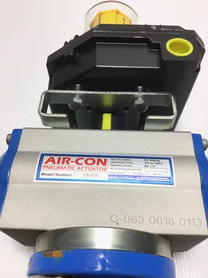 Air-con DA063B 5W2P-310-08B Pneumatic Actuator w/ Watchman Valve Position Transmitter
