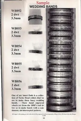 9127-150 Antique Vintage Turks Head Engraved & Forming Rolls Collection of 1,750