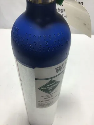 W.B. Wells Co. Inc. 116ES-252-2 116-Liter Refillable Calibration Gas Cylinder