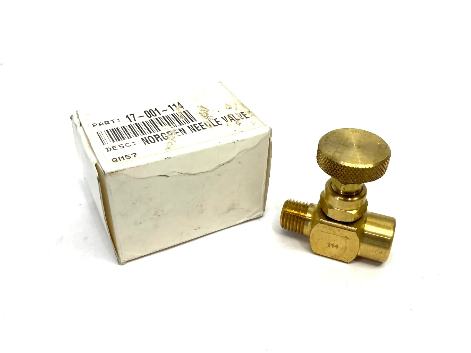 USED NORGREN BRASS NEEDLE VALVE