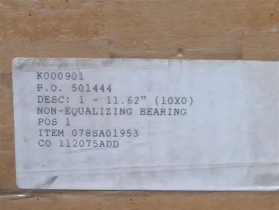 Kingsbury K000901 Non-Equalizing Bearing 1 - 11.62" (10X0) 078SA01953 New NIB