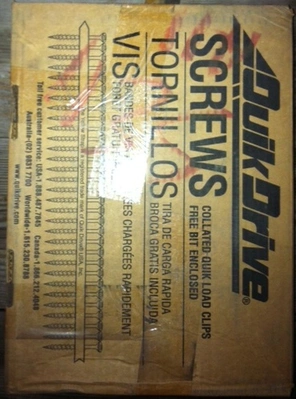 Screws,No.X1S1016, 5/16 HEX #10x1",Approx.1500 screws per box(33)Boxes Available