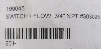 NEW MCDONNELL 303095 FLOW SWITCH 3/4" N303095