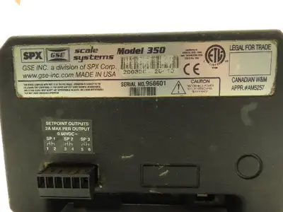 GSE Scale Systems 200350-25010 Model 350 Digital Scale Indicator Readout