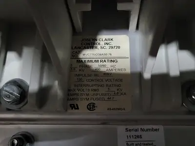 Used BENSHAW CFMVRSM18-500-4160-1 Switchgears British Columbia CA | Lenmark #240953