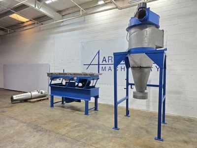 24" Wide X 108" L Witte Fluid Bed Dryer / Classifier With Cyclone