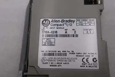 ALLEN-BRADLEY 1769-IQ16 SERIES A INPUT MODULE 2014 STOCK #L-313C
