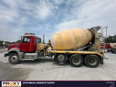 Used 2015 MACK GRANITE GU813 Concrete Mixer Trucks Delaware US | Proxy Equipment #1388927