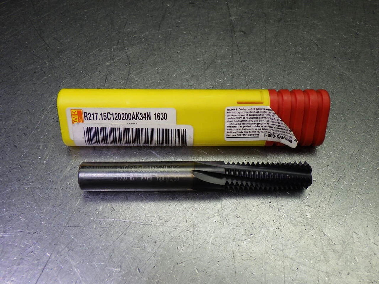 Sandvik M16x2 5 Flute Carbide Thread Mill R217.15C120200AK34N 1630 (LOC2793D)