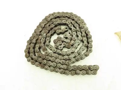 #60-1 360 Roller Chain Standard Duty Riveted Some Surface Rust 2 Connectors