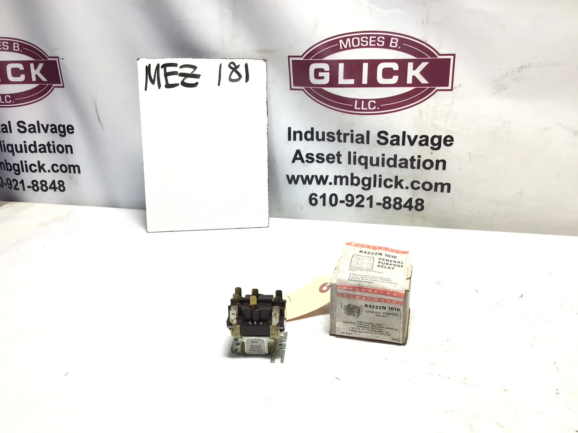 Honeywell R4222 N 1010 General Purpose Relay 240V 60Hz