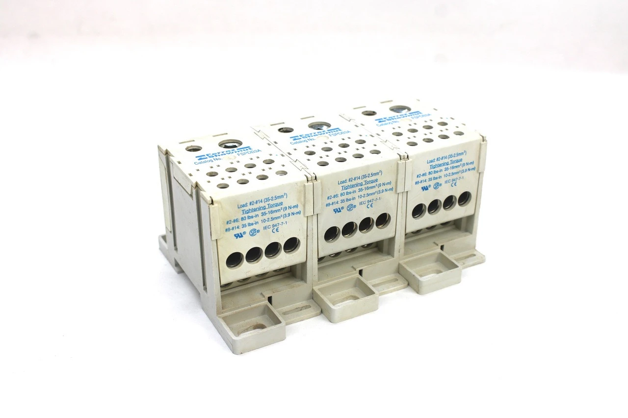 Ferraz Shawmut FSPDB3A Distribution Block 600V 310A (Lot of 3)