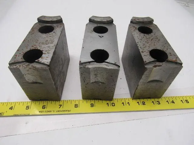 CJ-77 Lathe Chuck Top Jaws 4-3/4" X 3-3/8" X 2" Lot Of 3