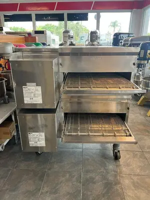 Middleby Marshall PS638G-2 65” Gas Double Impingement Conveyor Oven - Natural Gas