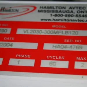 USED 2004 HAMILTON VL2030-300MFLB120
