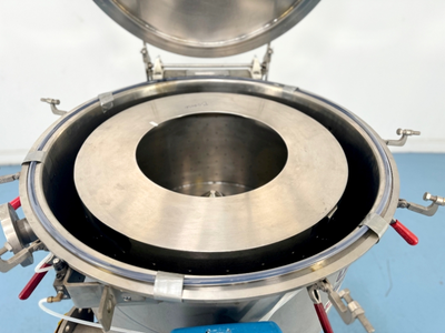 Tolhurst 30 x 18 perforate basket centrifuge, 316SS.