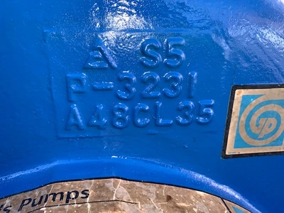 Goulds pump model 3408 size 8x10-12L material CI/Bronze