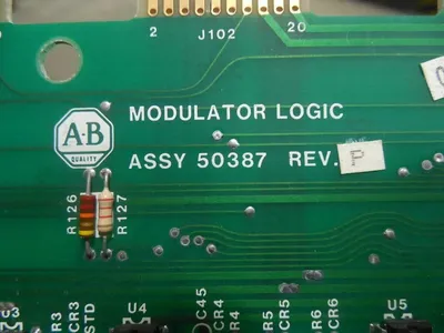 Allen Bradley 50387 Modulator Logic Board Rev. P Used