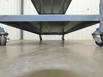 Mobile Machine Table 12 Gauge Steel Top Base Table Work Bench 72x34x36"
