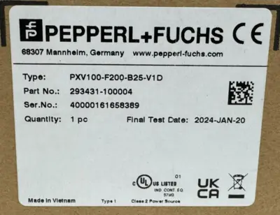 NEW PEPPERL+FUCHS PXV100-F200-B25-V1D OPTICAL READING HEAD 293431-100004