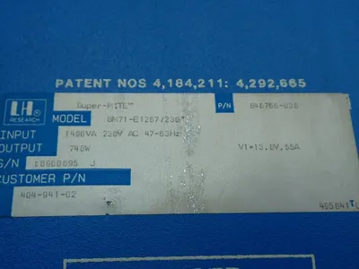 Used LH RESEARCH SM71E12637230 DC Power Supplies Ohio US | HGR 24 #1070200