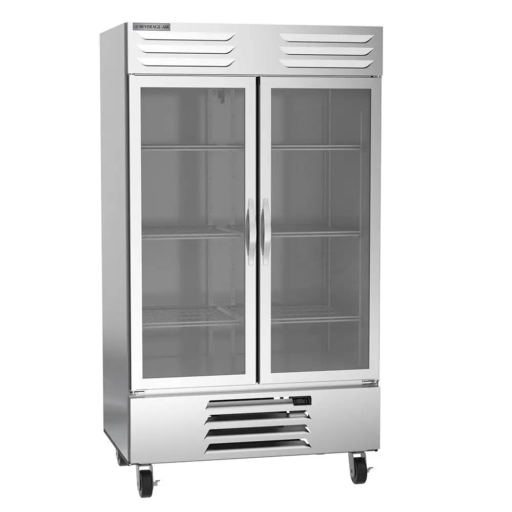 Beverage-Air RB44HC-1G 47" Two Section Reach In Refrigerator, (2) Left/right Hinge Glass Doors, 115v