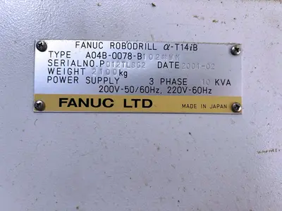 Used 2002 Fanuc Robodrill T14iB Vertical Machining Centers Illinois US | Machine Tool Bids #1331947
