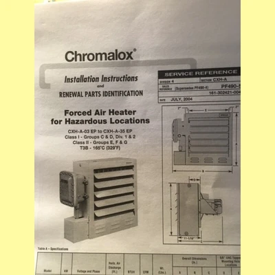 New Chromalox 10 kW Explosion Proof Heaters