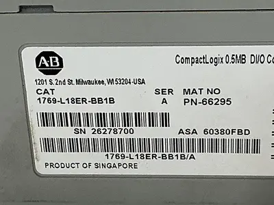 USED ALLEN BRADLEY 1769-L18ER-BB1B