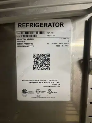Used Hoshizaki Used Hoshizaki R2A-FS Stainless Steel Two Door Reach In Refrigerator 115V - TH1 Refrigerators Illinois US | Falcon Restaurant Supply #1374925