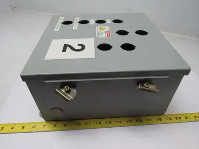 Cooper B-Line 12126-12CHC Continuous Hinge JIC Enclosure w/Back Plate 12x12x6