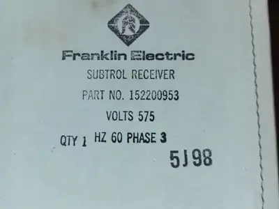 USED FRANKLIN ELECTRIC 152200953