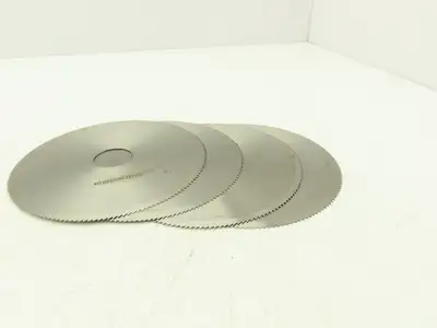 Metso RAUZ445349 D1 Blades Right Handed Beveled One Side 6-1/4" OD Lot of 4