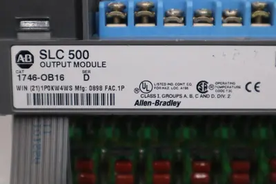 Allen Bradley 1746-OB16 Ser. D SLC 500 16-Point DC Output Module STOCK K-104-D