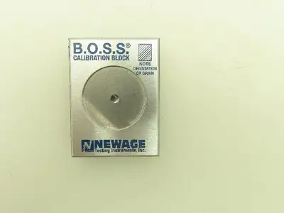 B.O.S.S. Newage HA0158 Calibration Block For Brinell Optical Scanning 3.64MM