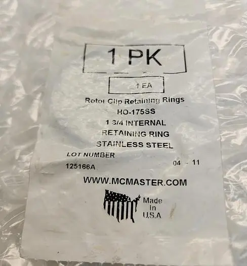 ROTOR CLIP RETAINING RING HO-175SS