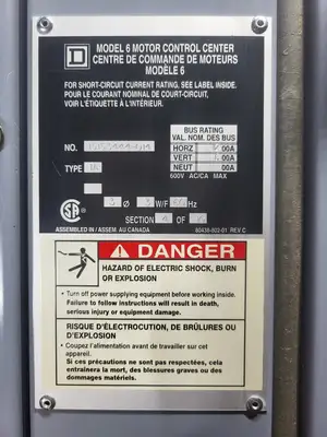 MCC Unit, 50/100 hp, Nema 3 & 4