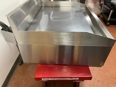 Used Magikitchn Used 36" MagiKitch'n MKE-36-STL Electric Griddle with Thermostatic Controls 208V, 3 Ph - FG5 Commercial Flat Top Griddles Illinois US | Falcon Restaurant Supply #1374873