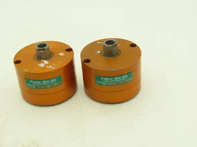 Fabco Air B321XDR Pancake Pneumatic Cylinder 2" Bore 1/2" Stroke 250PSI Lot of 2