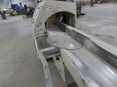 6" HIGH X 14" WIDE DIMTER  OPTICUT MODEL #S75 CROSS-CUT AUTOMATIC WOOD SAW, NEW 2003: STOCK #22923