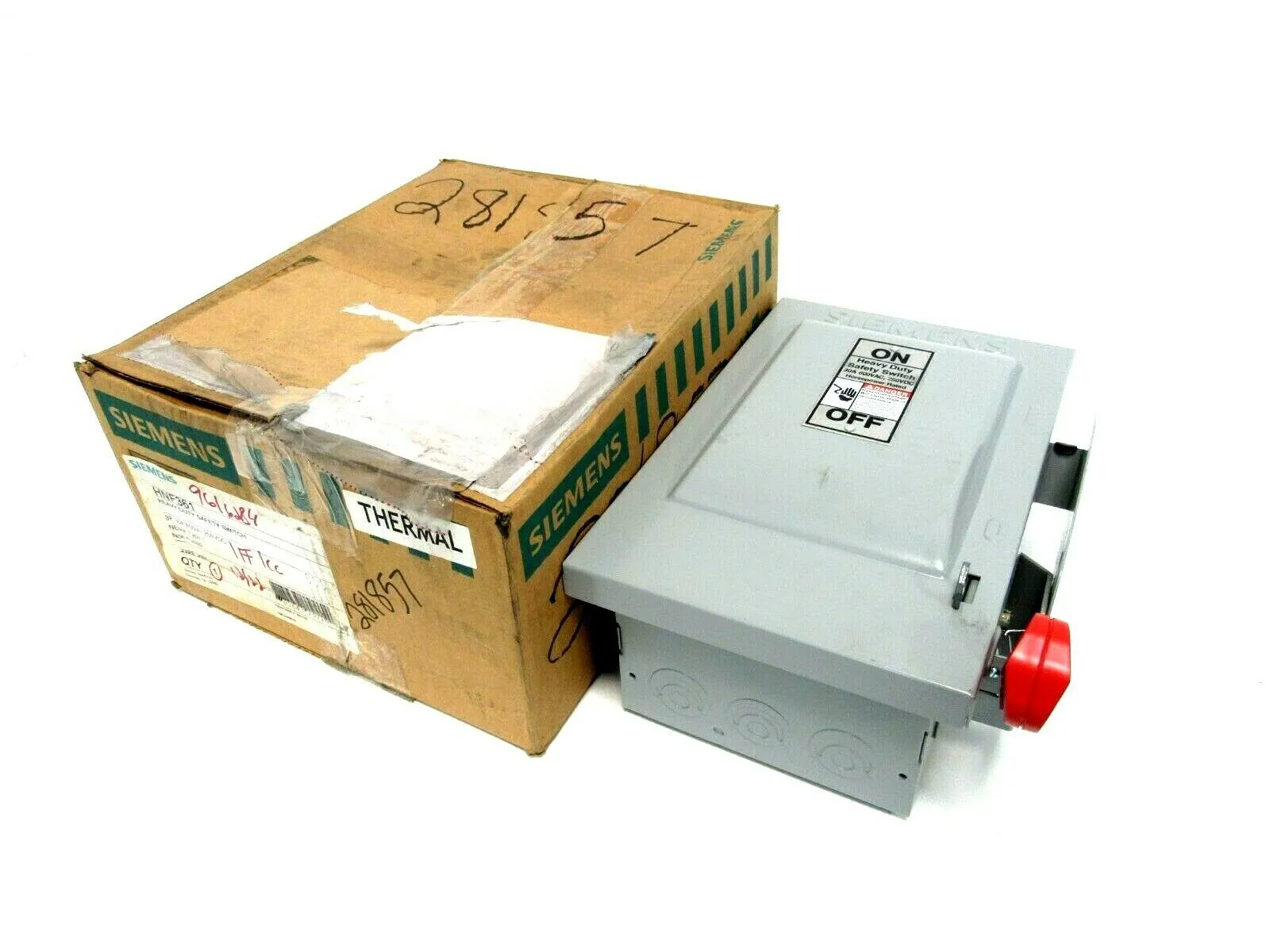 NEW SIEMENS HNF361 SAFETY SWITCH 30A 600V 3P