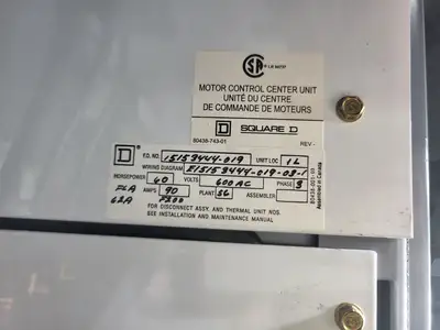 USED SQUARE D MODEL 6