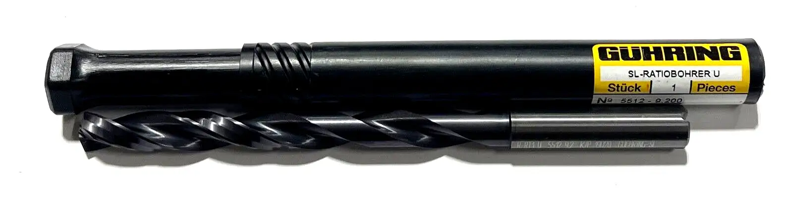 Guhring 9.2mm Solid Carbide Drill 7xD nano-FIREX Coating 2 Flute Coolant Thru