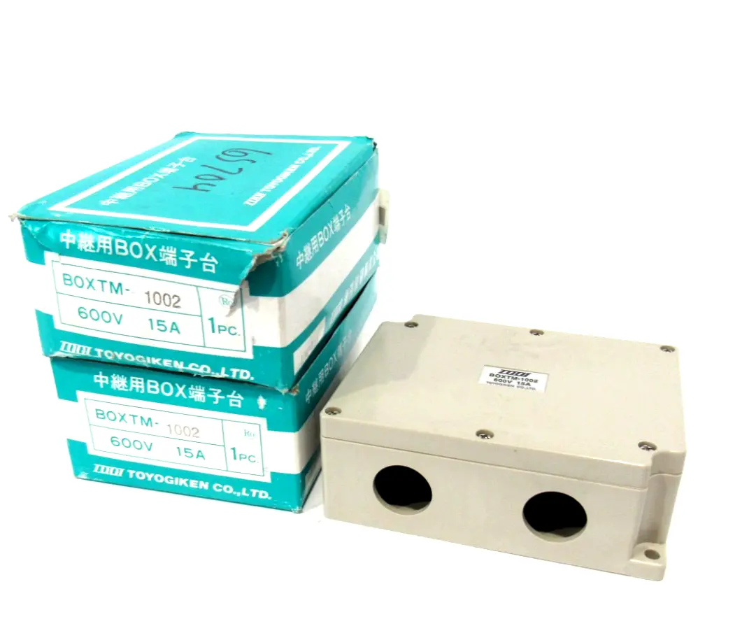 LOT OF 2 NEW TOYOGIKEN BOXTM-1002 JUNCTION BOX BOXTM1002