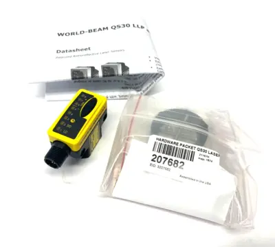 New | in-Stock BANNER WORLD-BEAM LOW CONTRAST LASER SENSOR POLAR RETRO 71378 Photoelectric Sensors Michigan US | Maverick Industrial Sales #1092381