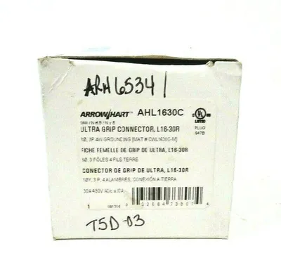 2 NEW ARROW HART AHL1630C CONNECTOR