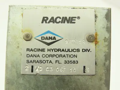 Dana 987618 Hydraulic Manifold Block W Flow Control Valve