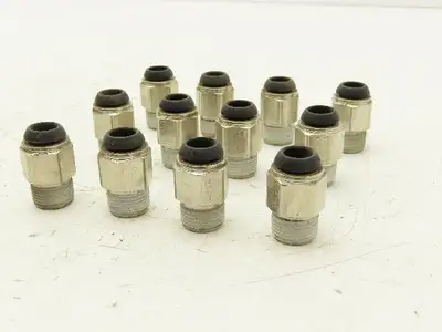 Parker W68PLP-10M-6R Prestolok Push To Connect 10mm x 3/8" BSPT Lot of 12