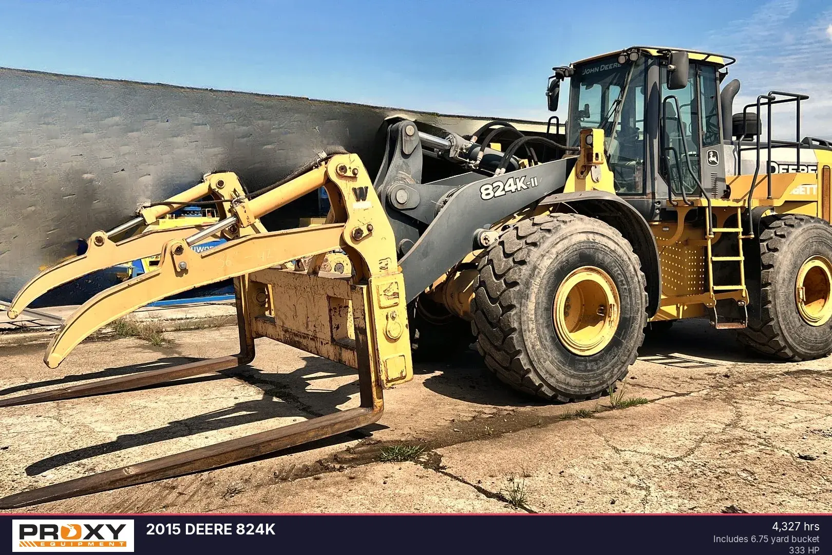 Used 2015 DEERE 824K Wheel Loaders Louisiana US | Proxy Equipment #1377967